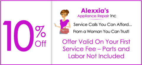 10% Off - Offer Valid On Your First Service Fee - Parts and Labor Not Included